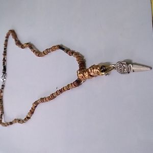 Mexico dagger stone necklace